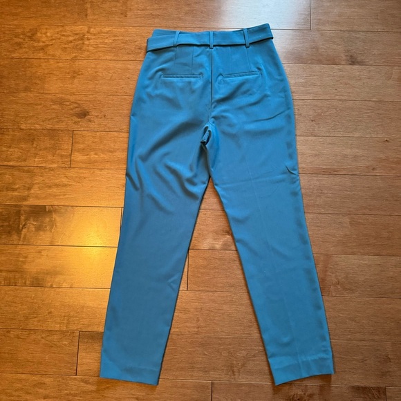 RW&CO Azur Blue Pants with High Waist and Tapered Ankle - Picture 6 of 13